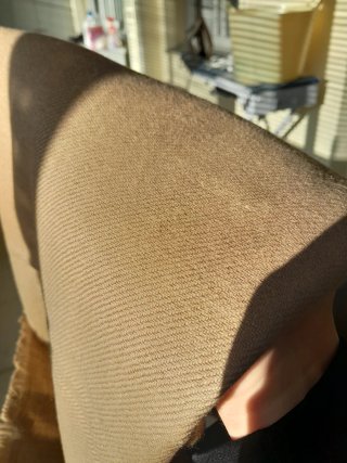 Pashmina beige hecha a mano