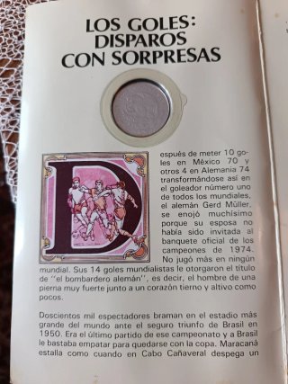 Moneda Plata Mundial México 86 Tesoros