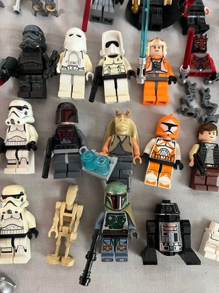 Lote LEGO Star Wars minifiguras y accesorios