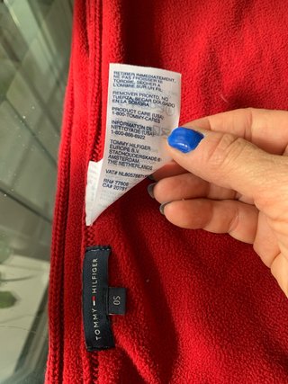 Bufanda Tommy Hilfiger granate