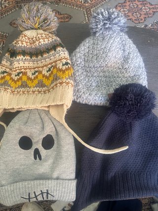 Lote 4 Gorros Invierno Niños