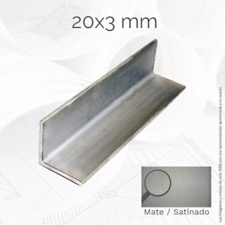 Perfiles Acero Inoxidable Pulido 20x20