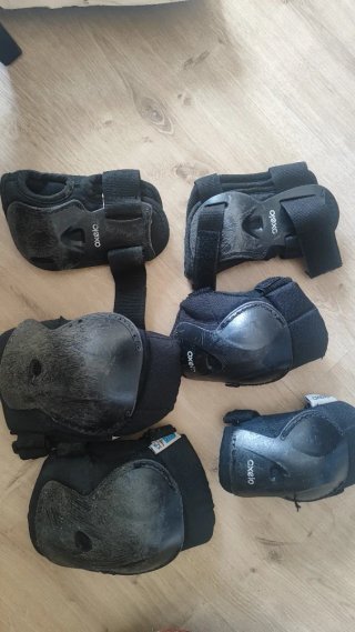 Protectores Oxelo Negro niñ@