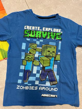 Set 3 Maglie Bambino Pyrex, Minecraft, Sarabanda