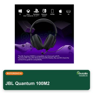 JBL Quantum 100M2 auriculares gaming cómodos
