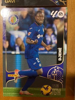 Lote 4 cartas Panini 25/26 Gavi, Krejci, Djene, Mi
