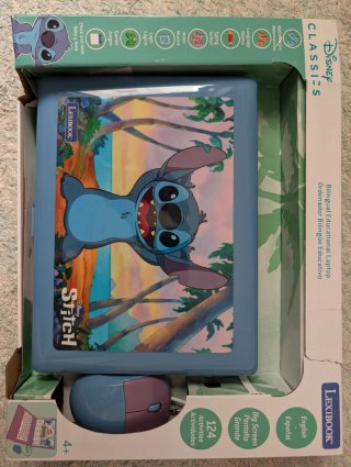 Ordenador Bilingüe Educativo Disney Stitch. NUEVO