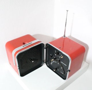 Radio Brionvega Cubo TS 502 Rossa