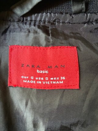Chaqueta Zara Negra Hombre Talla S