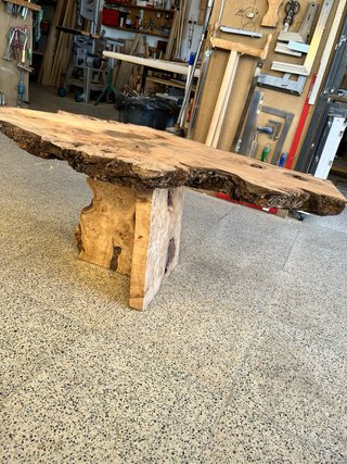 Mesa centro raíz madera rústica