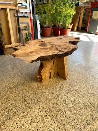 Mesa centro raíz madera rústica