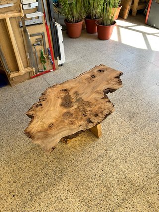 Mesa centro raíz madera rústica