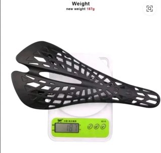 Sella Bici Superleggera Plastica Flessibile 187 g