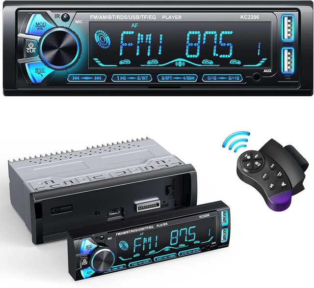 NUEVO - Radio Coche Bluetooth Panel Extraíble