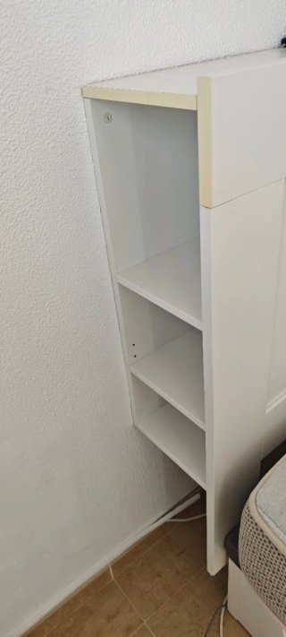 Cabecero/Libreria IKEA Madera Blanco
