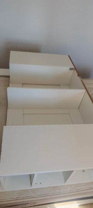 Cabecero/Libreria IKEA Madera Blanco