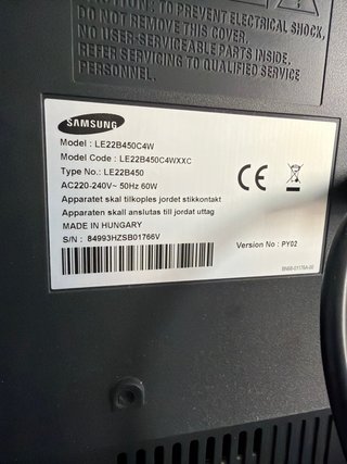 Televisor Samsung 22 Negro