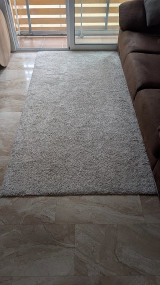 Alfombra Ikea STOENSE Pelo Corto Beige 170x240