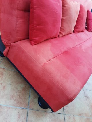 Sofá Cama Rosa Tela