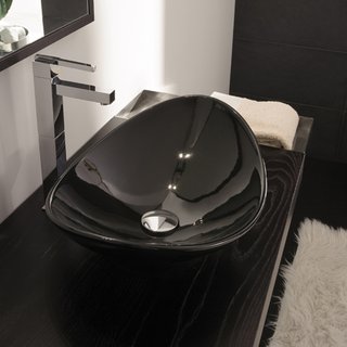 Lavabo Scarabeo Zefiro nero lucido