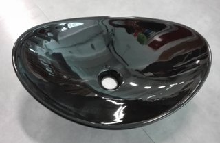 Lavabo Scarabeo Zefiro nero lucido