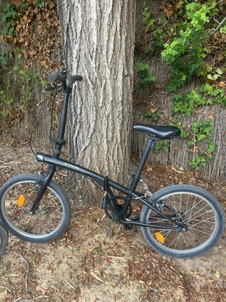 Bicicleta Plegable Negra