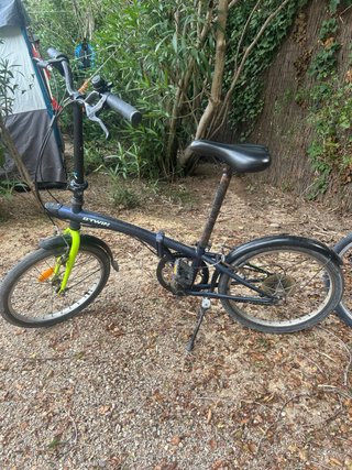 Bicicleta Plegable Negra