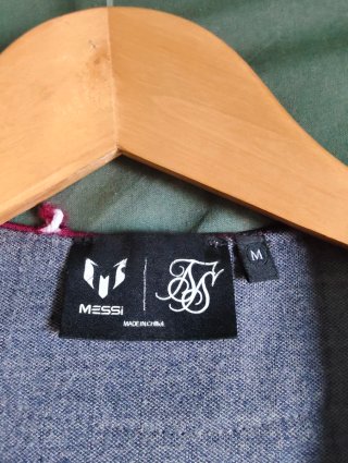 Camiseta Béisbol SikSilk Messi Lion Talla M