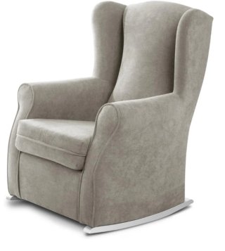 Sillón mecedora lactancia gris