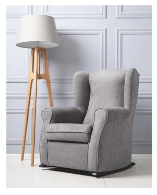 Sillón mecedora lactancia gris