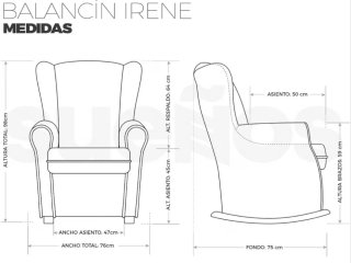 Sillón mecedora lactancia gris