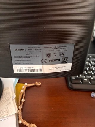 Monitor Curvo Samsung Nero