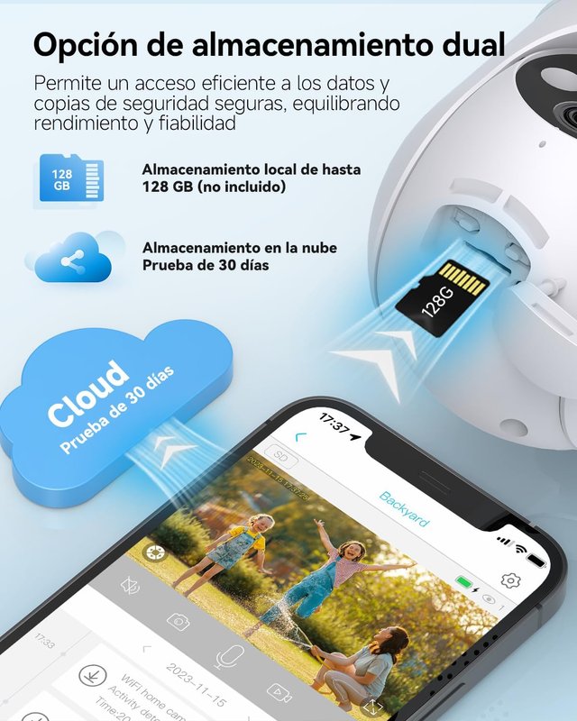 NUEVO - Cámara Vigilancia Solar 2K WiFi Exterior