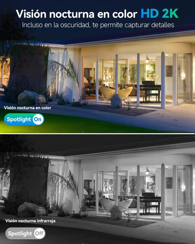 NUEVO - Cámara Vigilancia Solar 2K WiFi Exterior