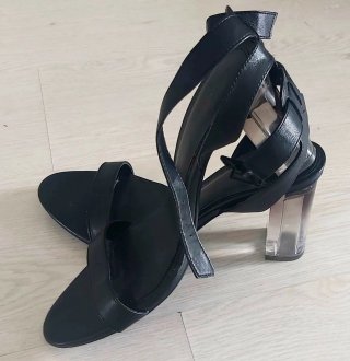 Sandalias de tacón y cuña mujer