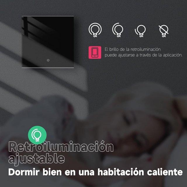 Termostato WiFi Beok Suelo Radiante Agua Tuya 3A
