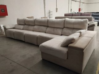 Chaiselongue XXL Eléctrico Beige