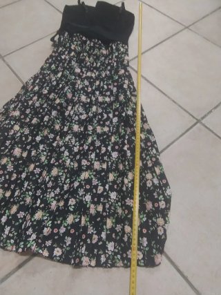 Abito Lungo Floreale con Bustino