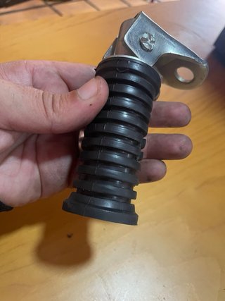 Estribos Moto Goma Metal