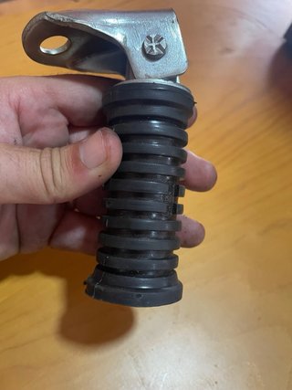Estribos Moto Goma Metal