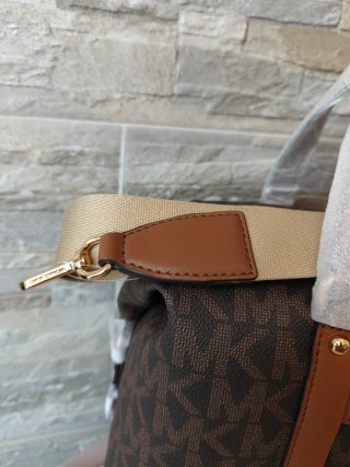 Bauletto Michael Kors marrone monogram