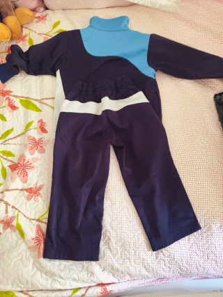 Chándal completo azul y morado talla 2