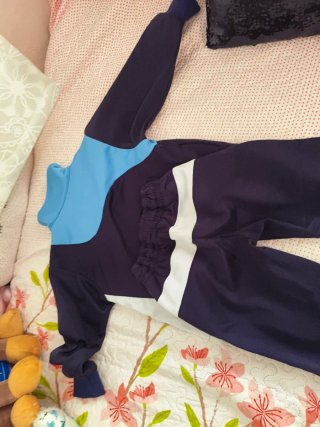 Chándal completo azul y morado talla 2