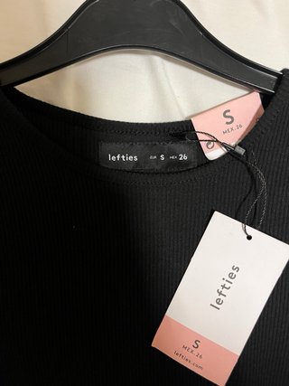 Body Lefties manga larga negro talla S