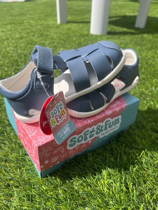 Sandalia Garvalín Azul Barefoot