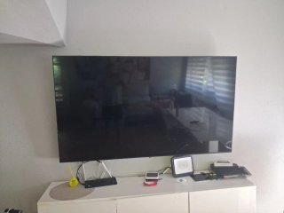 LG 75 TV Negra pantalla rota