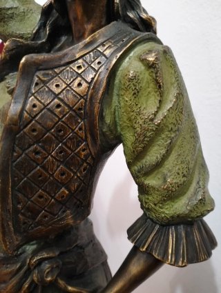 Lámpara Decorativa Bronce Mujer