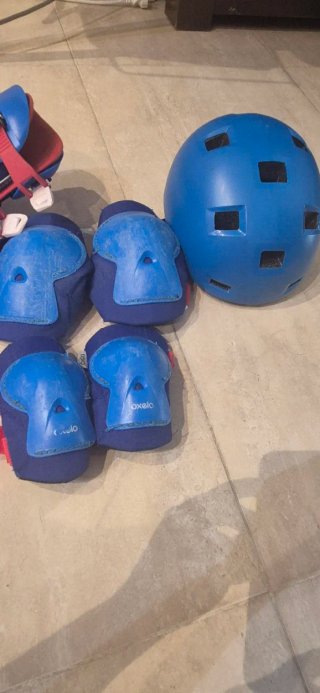 Patines Oxelo Talla Ajustable,Protecciones y Casco