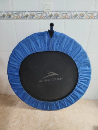 Cama elástica 100cm funda azul