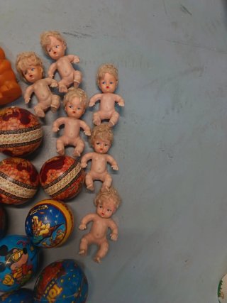 Lote Juguetes Antiguos: Figuras y Bolas